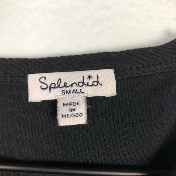 Splendid • Black Ribbed Tank Bodycon Basic Dress - Picture 5 of 8